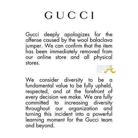 gucci apologize|is gucci black.